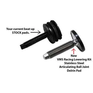 VMS Racing Stainless Steel Lowering Kit for Corvette C5