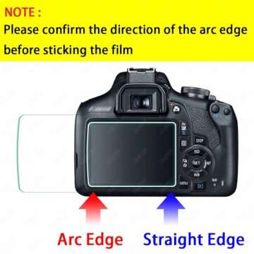 ULBTER Rebel T7 T6 Screen Protector for Canon EOS Rebel T7 T6 T5 DSLR Camera & Hot Shoe Cover, [2+3P...