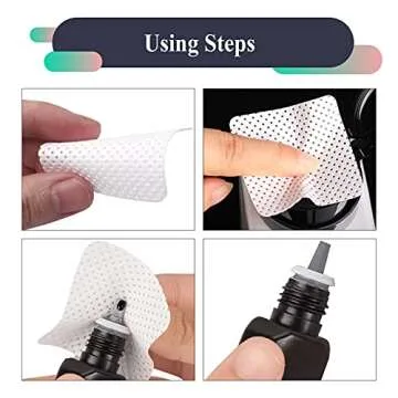 800 Pieces Eyelash Extension Glue Wipes, Lint Free Eyelash Glue Cleaner Glue Wiping Cloth, Non-Woven Fabric Wipes Removal Tool for Eyelash Extension Glue and Nail Polish Bottle