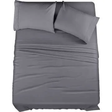 Utopia Queen Bed Sheets Set - 4 Piece Microfiber