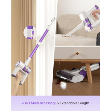 FABULETTA Cordless Vacuum Cleaner - 400W Powerful & Versatile