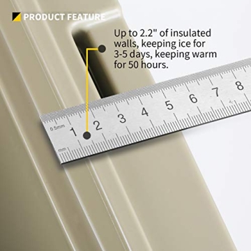 EchoSmile 25-75 Quart Coolers for 5 Days Ice Retention