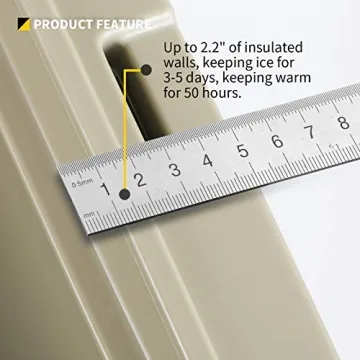 EchoSmile 25-75 Quart Coolers for 5 Days Ice Retention