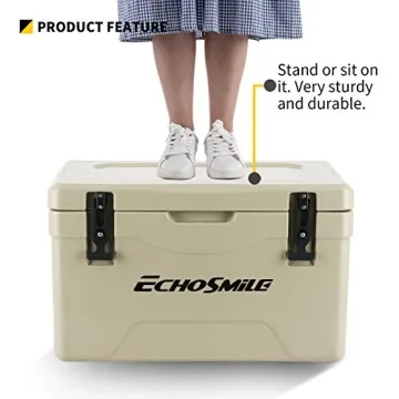 EchoSmile 25-75 Quart Coolers for 5 Days Ice Retention