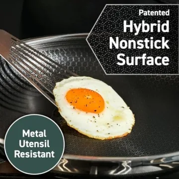 HexClad 6-Piece Hybrid Nonstick Fry Pan Set