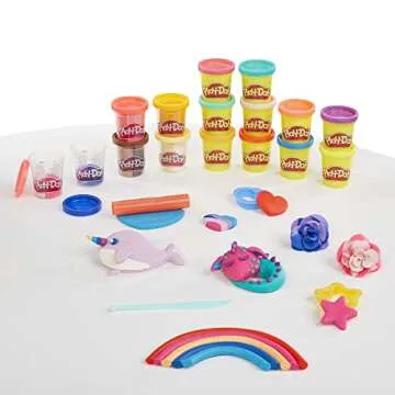 Play-Doh Sparkle and Scents Pack - 16 Cans for Kids