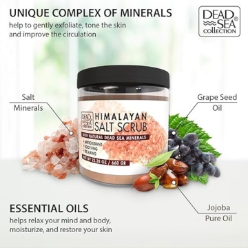 Dead Sea Salt Body Scrub with Oils & Minerals 23.28 OZ