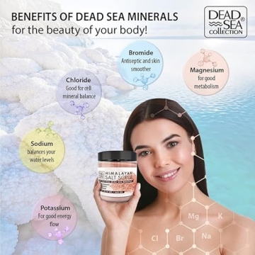 Dead Sea Salt Body Scrub with Oils & Minerals 23.28 OZ
