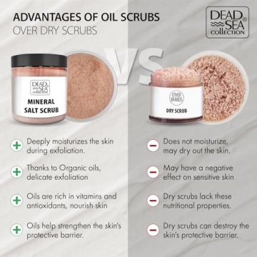 Dead Sea Salt Body Scrub with Oils & Minerals 23.28 OZ