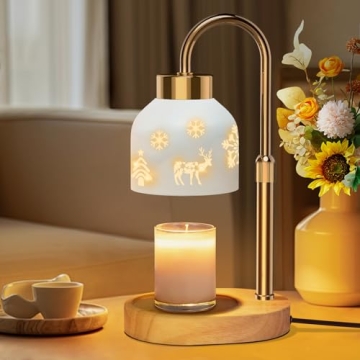 Loowoko Candle Warmer Lamp, Housewarming Gifts for New Home Decor, Dimmable Scented Wax Melt Warmer ...