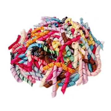 YYCRAFT 3/8" Premium Grosgrain Korker Ribbon for Hair Bows, Hairbow Clips, Ribbon Shirt(120 Mix)