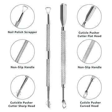 Professional Cuticle Trimmer Set for Perfect Manicure and Pedicure