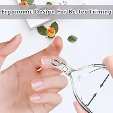 Professional Cuticle Trimmer Set for Perfect Manicure and Pedicure