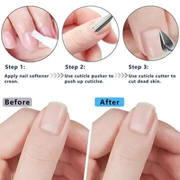 Professional Cuticle Trimmer Set for Perfect Manicure and Pedicure