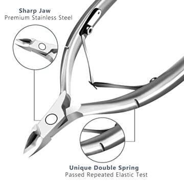 Professional Cuticle Trimmer Set for Perfect Manicure and Pedicure