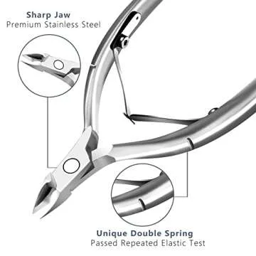Professional Cuticle Trimmer Set for Perfect Manicure and Pedicure