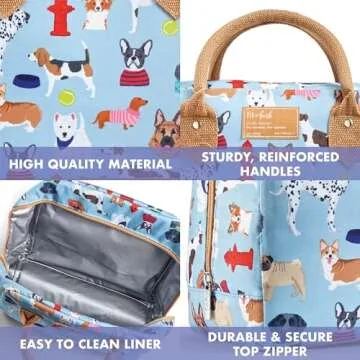 Chic Insulated Lunch Bag for Women - Stylish & Functional