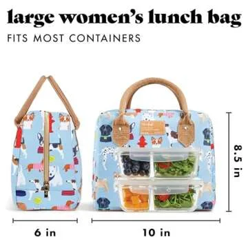 Chic Insulated Lunch Bag for Women - Stylish & Functional