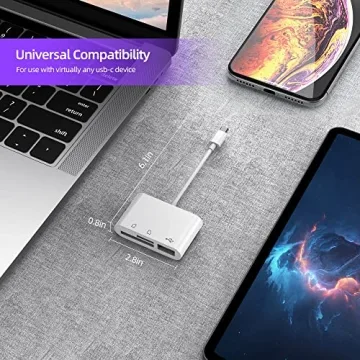 RayCue 3-in-1 USB C SD Card Reader for iPhone and iPad