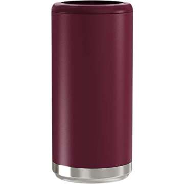 Maars Skinny Can Cooler for Slim Beer & Hard Seltzer | Stainless Steel 12oz Sleeve, Double Wall Vacu...