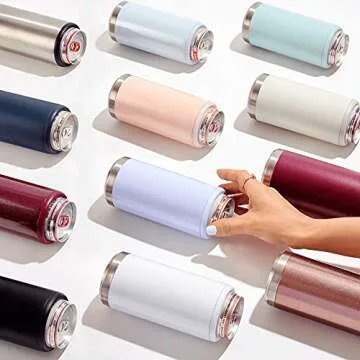 Maars Stainless Steel Skinny Can Cooler for Slim Drinks