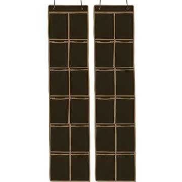Simple Houseware 2-Pack Hanging Shoe Organizer with Mesh Pockets