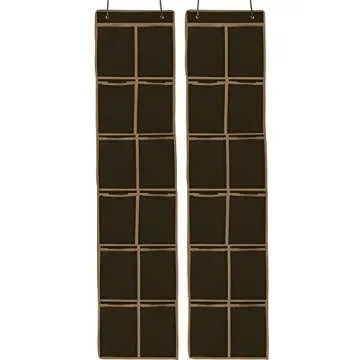 Simple Houseware 2-Pack Hanging Shoe Organizer with Mesh Pockets