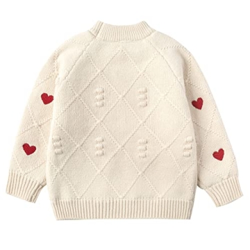 Curipeer Baby Girls Stylish Knitted Pullover Sweater