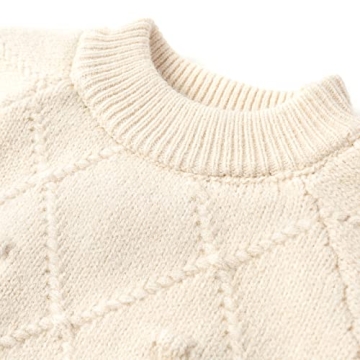 Curipeer Baby Girls Stylish Knitted Pullover Sweater