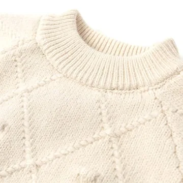 Curipeer Baby Girls Stylish Knitted Pullover Sweater
