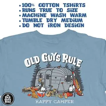 OLD GUYS RULE Happy Camper Tee - Perfect Outdoor Gift