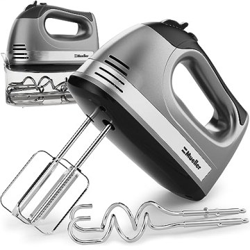 Mueller Electric Hand Mixer - 5 Speed Turbo with Storage Case