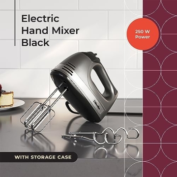 Mueller Electric Hand Mixer - 5 Speed Turbo with Storage Case