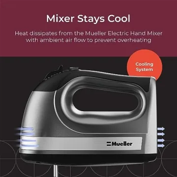 Mueller Electric Hand Mixer - 5 Speed Turbo with Storage Case