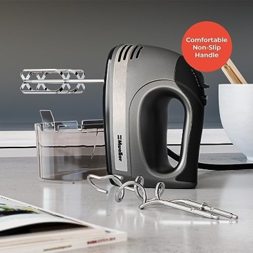Mueller Electric Hand Mixer - 5 Speed Turbo with Storage Case