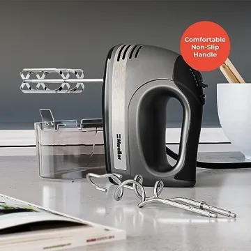 Mueller Electric Hand Mixer - 5 Speed Turbo with Storage Case