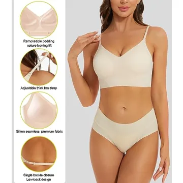 Versatile ZITAIMEI Low Back Seamless Multiway Bra