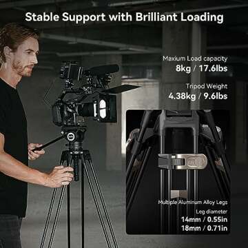 SmallRig AD-80 Heavy-Duty Video Tripod System
