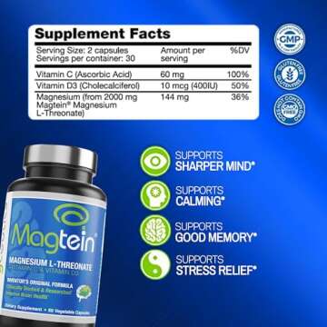 Magtein Magnesium L-Threonate for Memory and Sleep Support