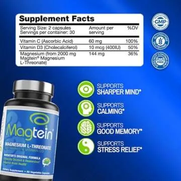 Magtein Magnesium L-Threonate for Memory and Sleep Support