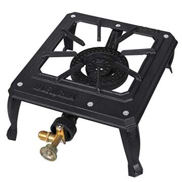 Boshen Portable Cast Iron Propane LPG Camp Stove