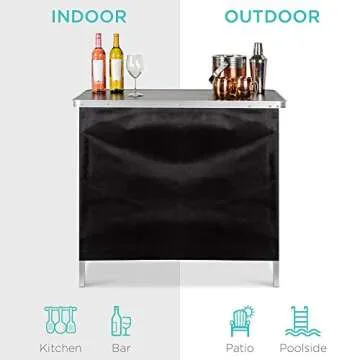 Portable Pop-Up Bar Table for Events and Tailgating
