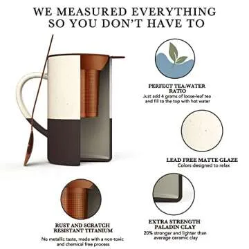 Mora Ceramics Tea Cup - 12 oz Stylish and Safe Mug