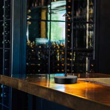 YHT Cordless Rechargeable Table Lamp Waterproof LED Light