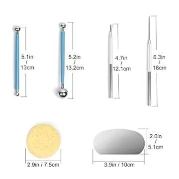 Nozomy Clay Tools 12PCS Pottery Sculpting Set for Artists