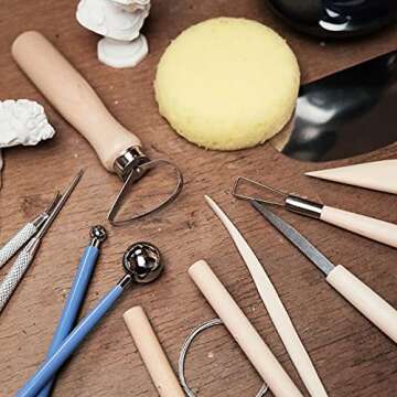 Nozomy Clay Tools 12PCS Pottery Sculpting Set for Artists