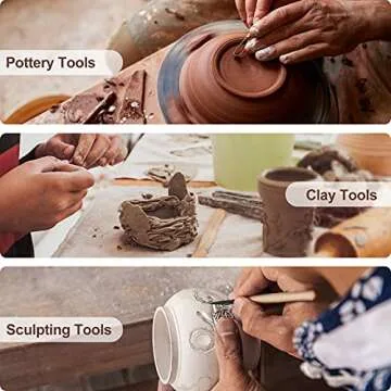 Nozomy Clay Tools 12PCS Pottery Sculpting Set for Artists