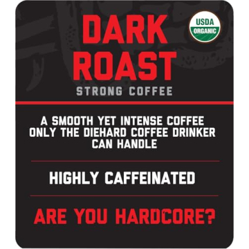 Hardcore Coffee Pods for Keurig - High Caffeine, Strong Flavor