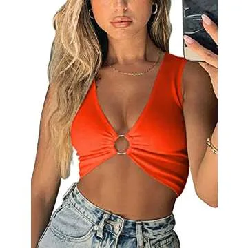 AEVZIV Sexy Crop Top for Women - Trendy and Comfortable