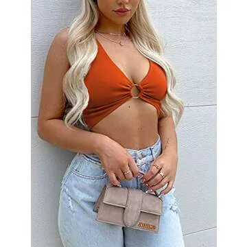 AEVZIV Sexy Crop Top for Women - Trendy and Comfortable
